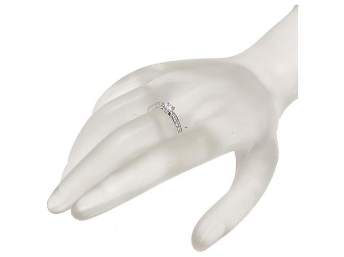 Autre Marque Tiffany & Co. Pt950 0.21ct Diamond Harmony Women's Ring - view 8