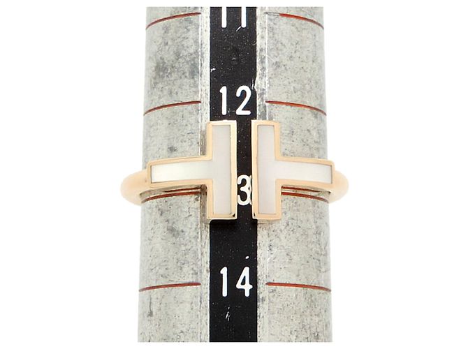 Autre Marque Anello da donna Tiffany & Co. 750PG T-Wire in madreperla - vista 6
