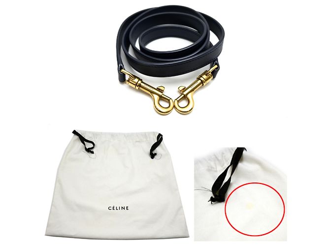 Céline Borsa a mano Celine Luggage Nano Shopper da donna Blu navy - vista 10