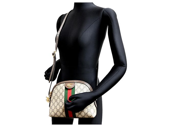 Borsa a tracolla Gucci Ophidia da donna Beige - vista 10