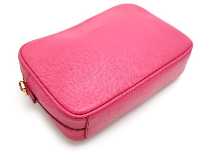 Borsa a tracolla in pelle Saffiano da donna Prada Rosa - vista 4