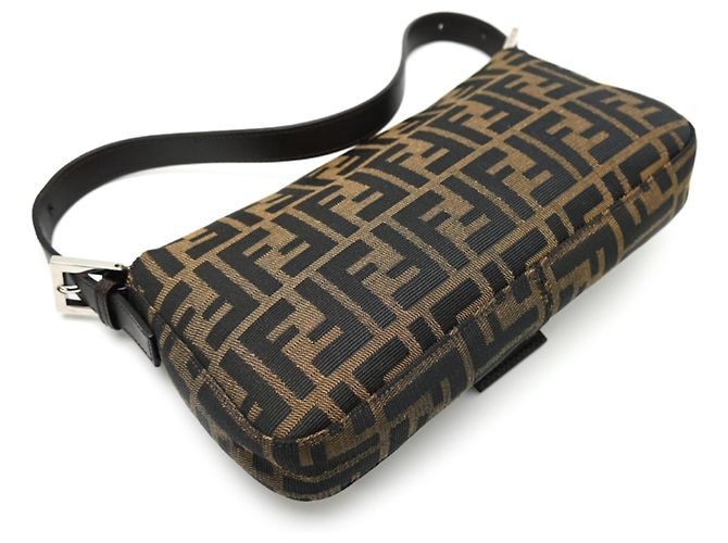 Borsa Fendi Mamma Bucket con motivo Zucca Marrone - vista 4