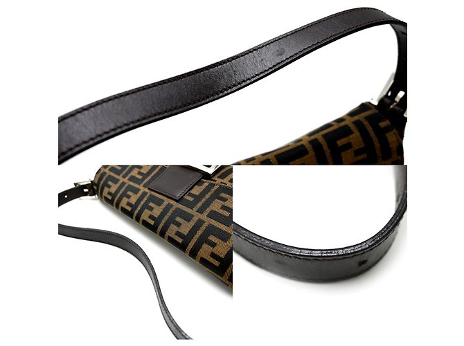 Borsa Fendi Mamma Bucket con motivo Zucca Marrone - vista 5