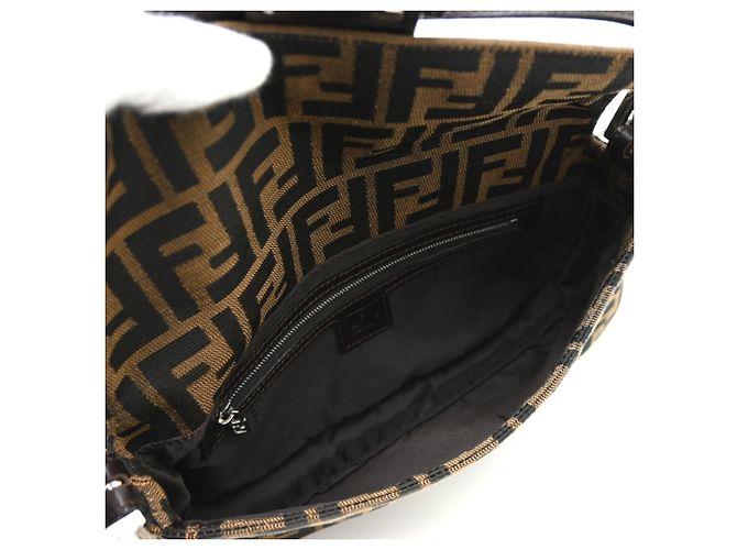 Borsa Fendi Mamma Bucket con motivo Zucca Marrone - vista 6