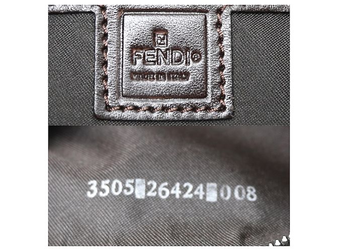 Borsa Fendi Mamma Bucket con motivo Zucca Marrone - vista 7
