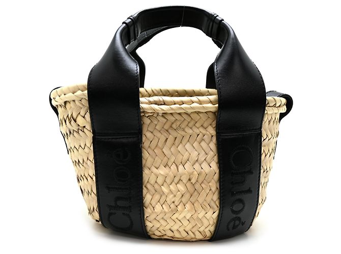 mala de mão Chloé Sense Small Basket Preto - vista 2