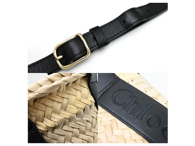 mala de mão Chloé Sense Small Basket Preto - vista 7