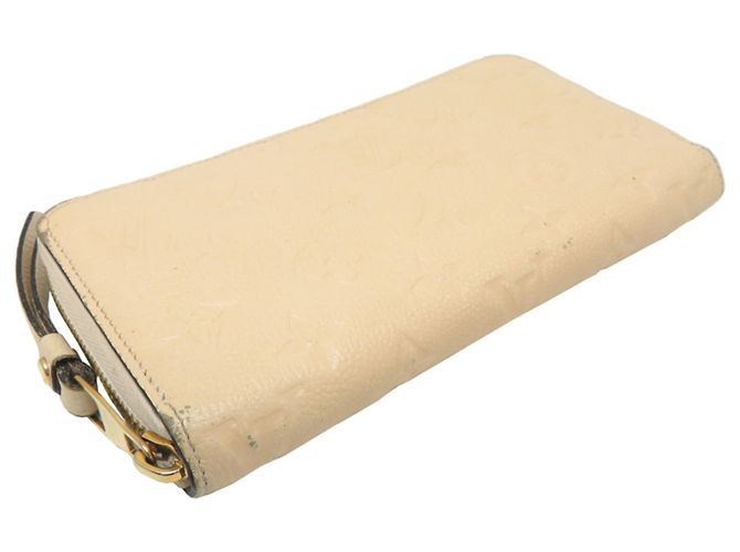 Portefeuille Zippy Louis Vuitton en Cream Écru - vue 3