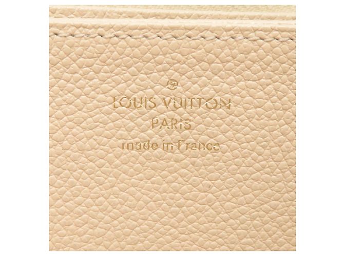 Portefeuille Zippy Louis Vuitton en Cream Écru - vue 7