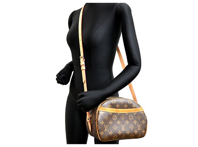 Borsa a tracolla Louis Vuitton Blois da donna Marrone - vista 9