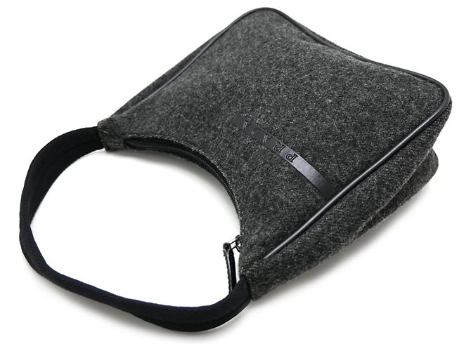 Prada Sport Handtasche aus Wolle in Grau Braun - Ansicht 3