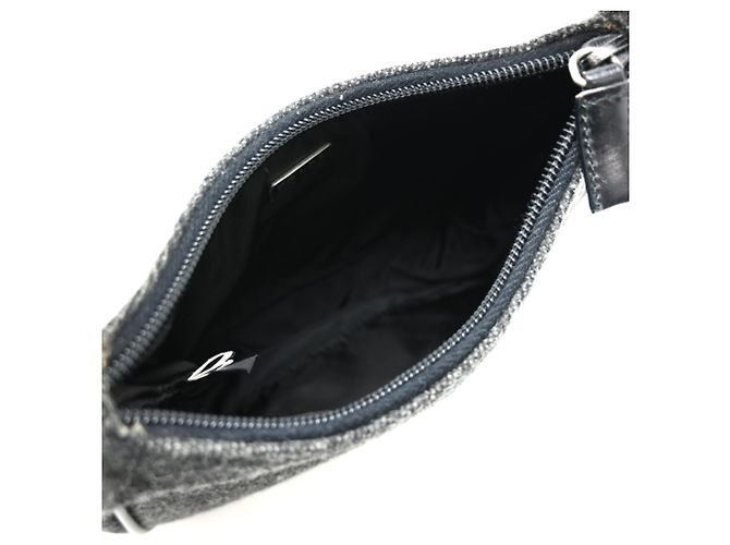 Prada Sport Handtasche aus Wolle in Grau Braun - Ansicht 6