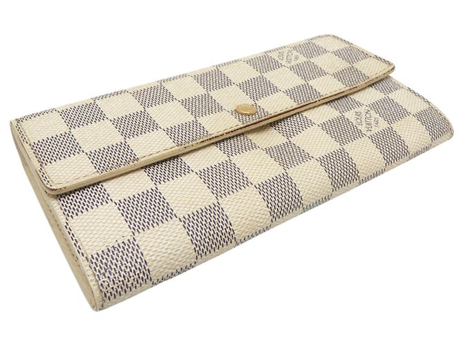 Louis Vuitton Portefeuille Sarah Portafoglio Lungo da Donna Bianco - vista 3