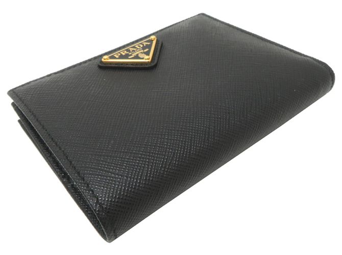 Saffiano Cartera bi-fold de Prada para mujer Negro - vista 3