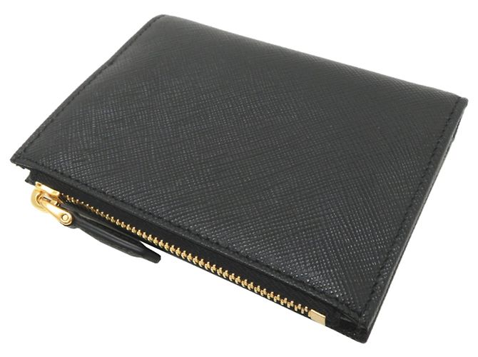 Saffiano Cartera bi-fold de Prada para mujer Negro - vista 4