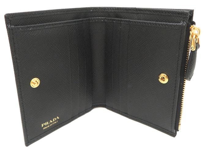Saffiano Cartera bi-fold de Prada para mujer Negro - vista 5