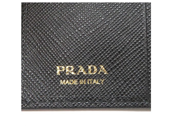 Saffiano Cartera bi-fold de Prada para mujer Negro - vista 8