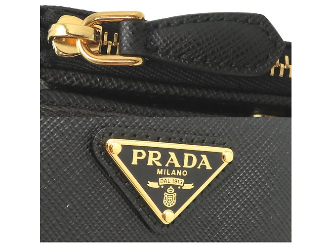 Saffiano Cartera bi-fold de Prada para mujer Negro - vista 9