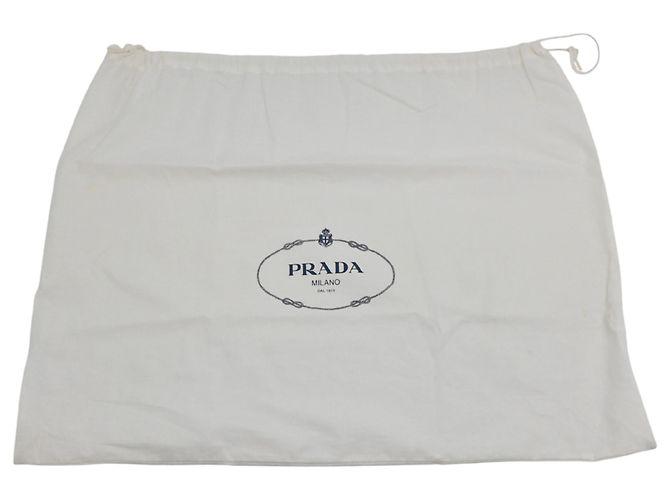 Borsa Tote Prada in nylon e pelle nera Nero - vista 10