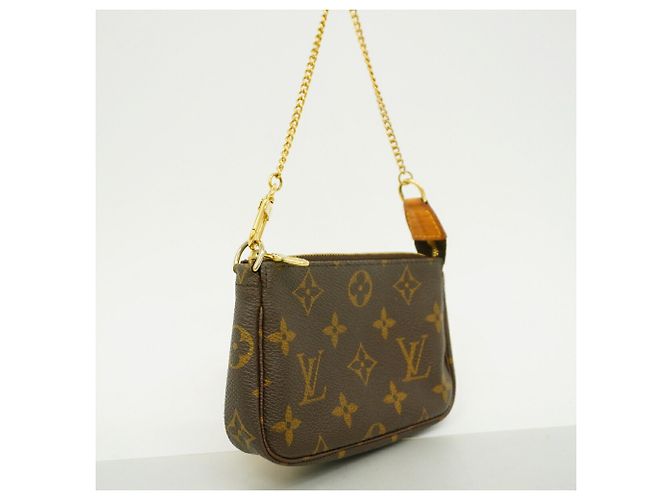 Louis Vuitton Monogram Mini Pochette Accessoires Marrone - vista 2