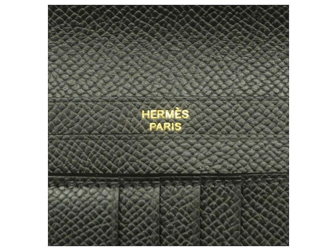 Hermès Cartera Hermes Bearn Compact Negro - vista 4