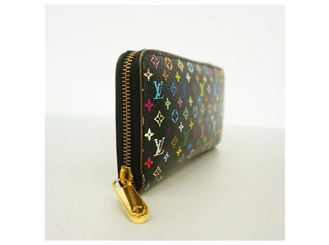 Louis Vuitton Monogram Multicolor Zippy Wallet Schwarz Rot - Ansicht 2