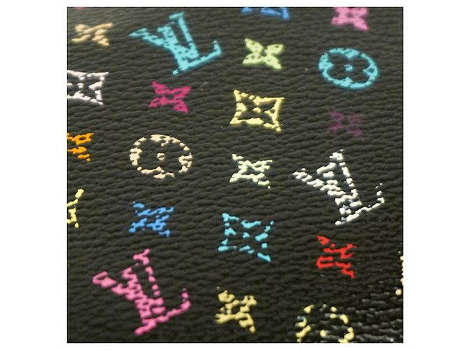 Louis Vuitton Monogram Multicolor Zippy Wallet Schwarz Rot - Ansicht 7