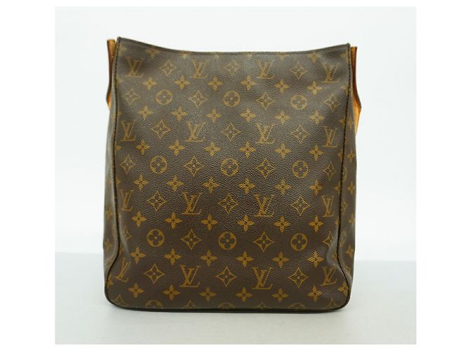 Borsa a tracolla Louis Vuitton Monogram Looping GM Marrone - vista 12