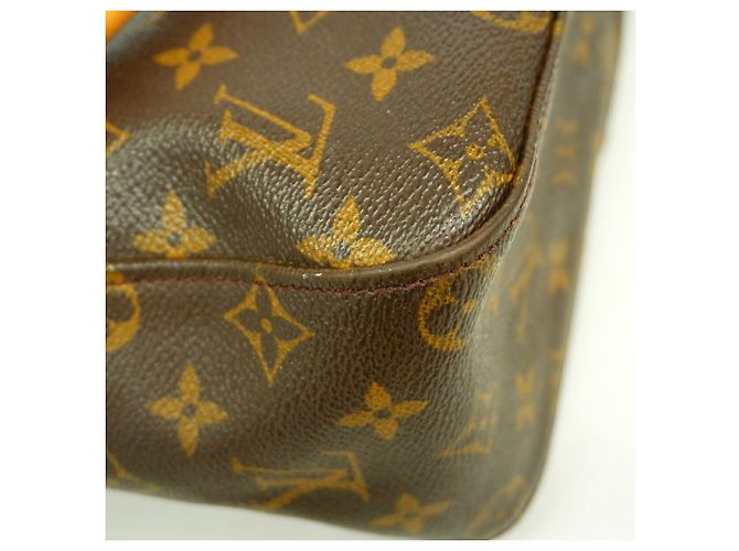 Borsa a tracolla Louis Vuitton Monogram Looping GM Marrone - vista 6