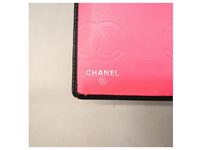Portafoglio lungo Chanel Cambon in pelle d'agnello nero - vista 4
