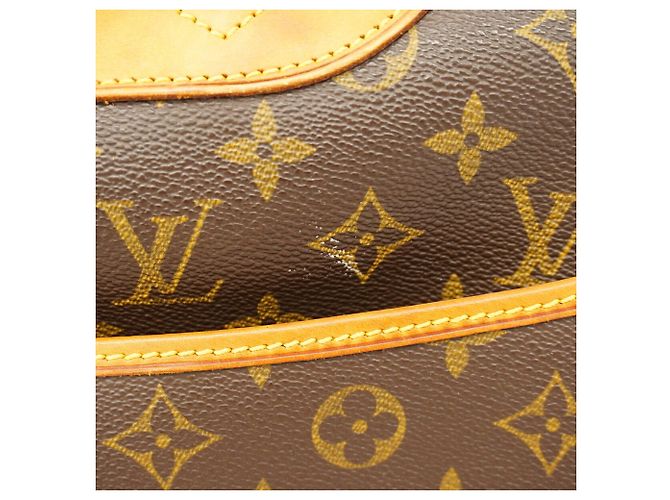 Louis Vuitton Monogram Deauville Handbag Brown - view 9