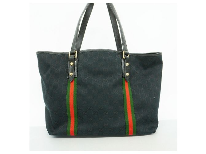 Gucci Shopper aus schwarzem Canvas - Ansicht 10
