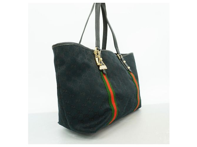 Gucci Shopper aus schwarzem Canvas - Ansicht 2