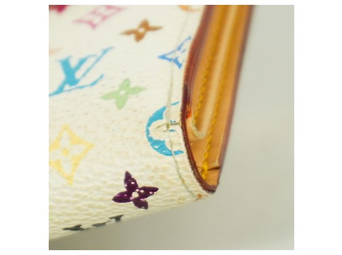 Cartera Tri-fold Louis Vuitton en Blanc Blanco - vista 6