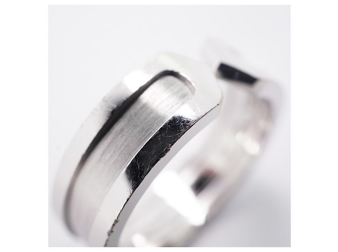 Cartier C2 Band Ring in 18K White Gold - view 10