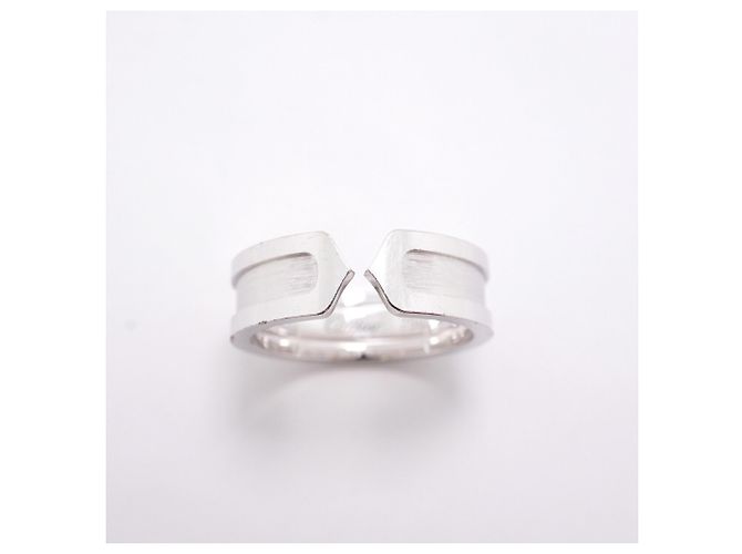 Cartier C2 Band Ring in 18K White Gold - view 2