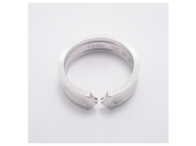 Cartier C2 Band Ring in 18K White Gold - view 3