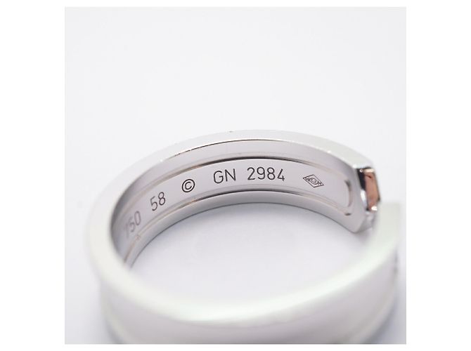 Cartier C2 Band Ring in 18K White Gold - view 5