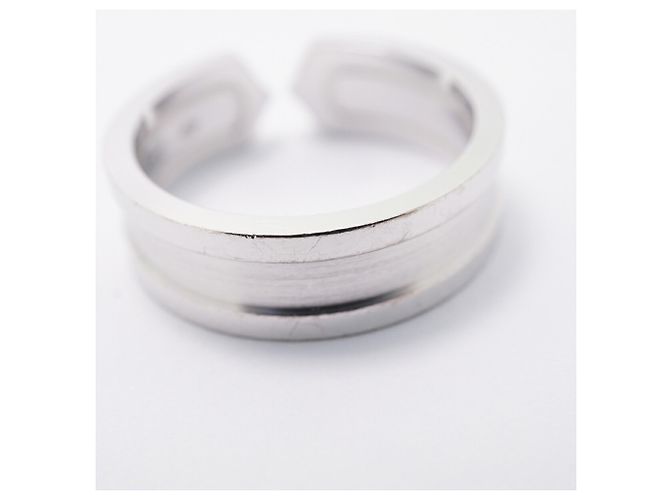 Cartier C2 Band Ring in 18K White Gold - view 9