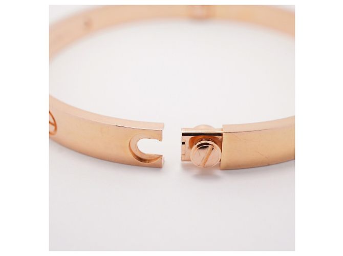 Bracciale Cartier Love in oro rosa 18K con diamanti - vista 4
