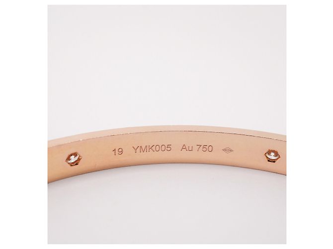 Bracciale Cartier Love in oro rosa 18K con diamanti - vista 6