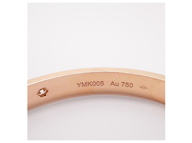 Bracciale Cartier Love in oro rosa 18K con diamanti - vista 7