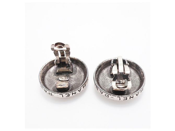 Orecchini a clip Chanel Silver Argento - vista 3