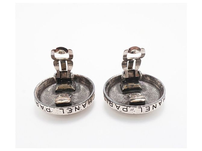 Orecchini a clip Chanel Silver Argento - vista 9