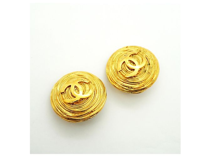 Orecchini a clip Chanel placcati oro D'oro - vista 2