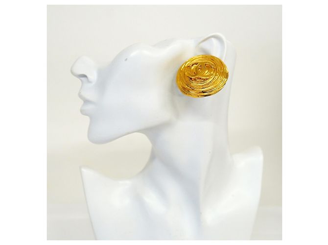Orecchini a clip Chanel placcati oro D'oro - vista 5
