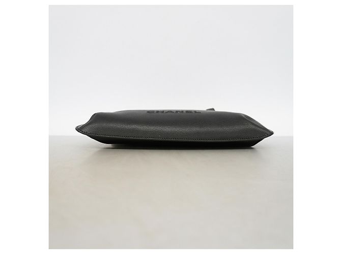 Timeless Borsa a tracolla Chanel in pelle caviar nera Nero - vista 3