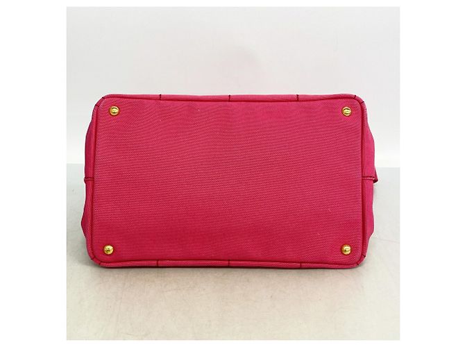 Borsa Tote Prada Canapa Canvas Rosa - vista 3