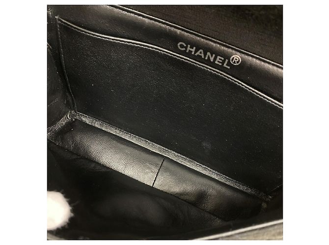Chanel Matelassé Handtasche aus doppelseitiger Baumwolle Schwarz - Ansicht 4