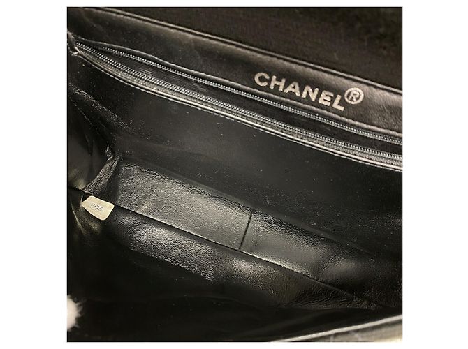 Chanel Matelassé Handtasche aus doppelseitiger Baumwolle Schwarz - Ansicht 9
